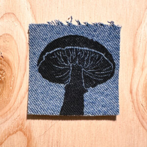 Gilled Mushroom Fabric Sticker