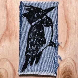 Belted Kingfisher Fabric Sticker