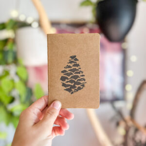 Ponderosa Pinecone Mini Notebook