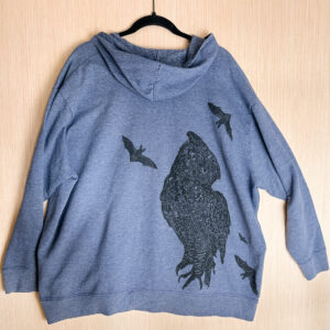 Size 4X - Great Horned Owl + Bat Hoodie