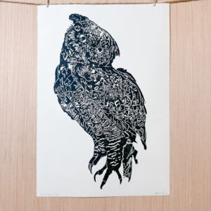Great Horned Owl Paper Print