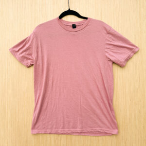 Front of pink t-shirt.